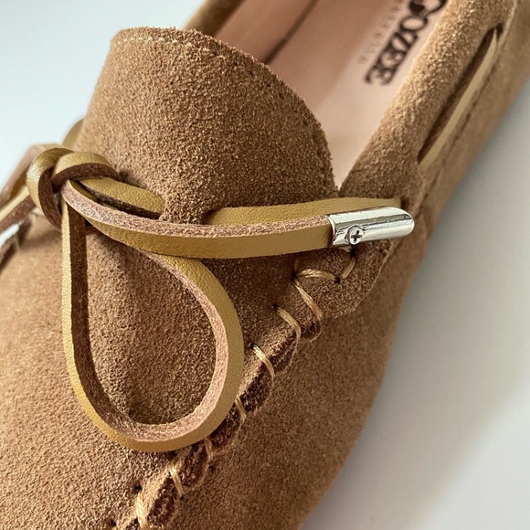 Roozee Australia DAKA Suede Camp Moccasin Driving Loafer Chestnut NIB - Picture 8 of 16